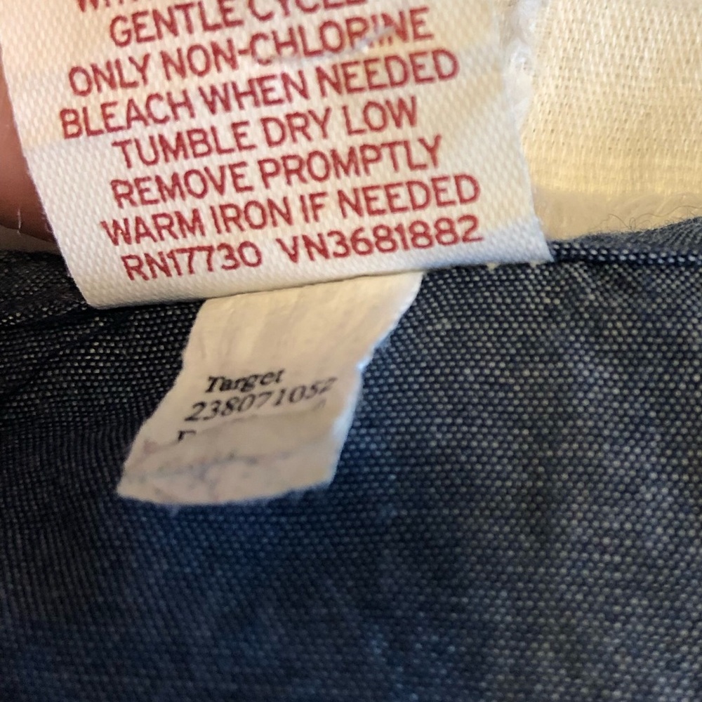 Merona chambray short sleeve shift dress | small - Picture 5 of 5